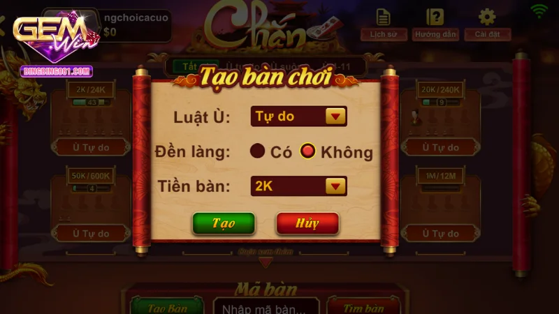 Cách tính điểm cơ bản của game bài chắn tại cổng game Gemwin 