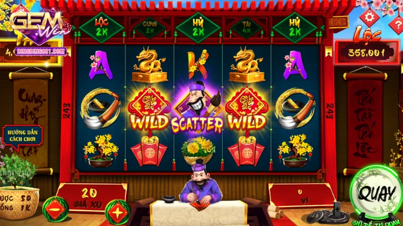 Nổ hũ thầy đồ tại Gemwin có cách chơi thú vị và tỷ lệ nổ jackpot cao